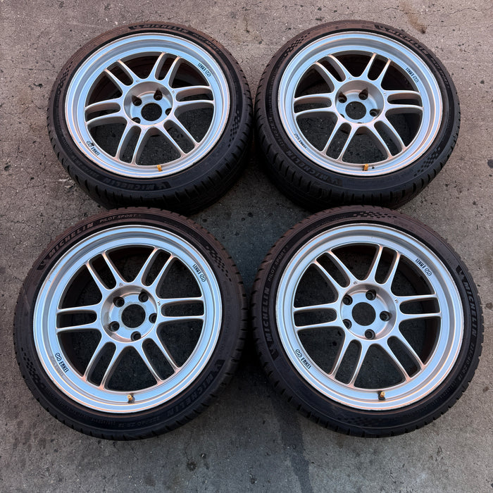 Enkei RPF1 Wheels Silver 18x8+35 5x114.3