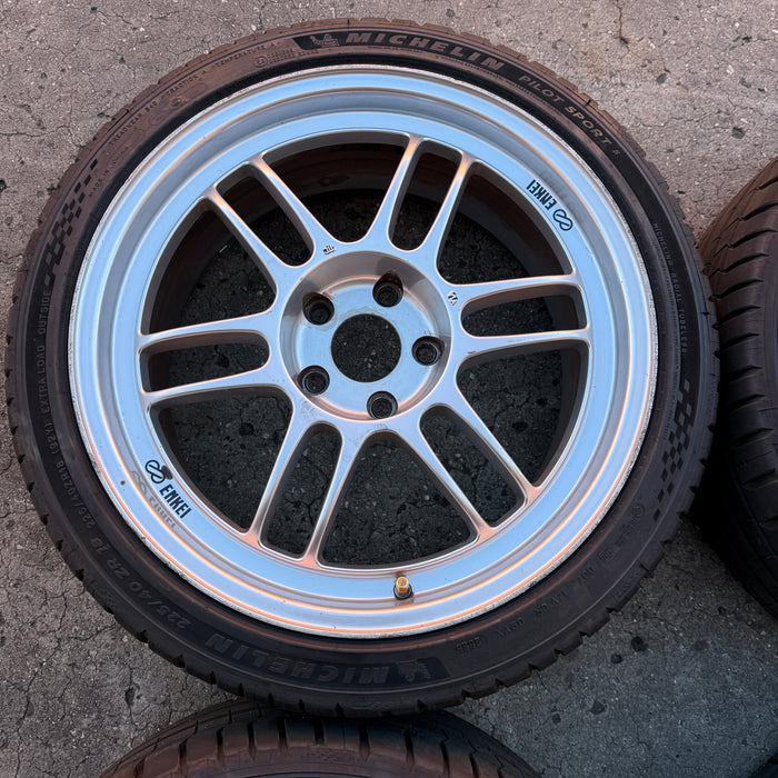Enkei RPF1 Wheels Silver 18x8+35 5x114.3