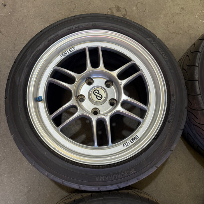 Enkei RPF1 Wheels Silver 16x8+38 5x114.3