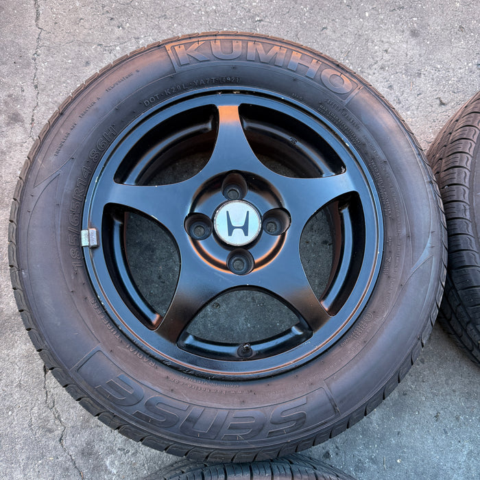 Honda Modulo 14" Wheels Enkei 14x5.5+45 4x100