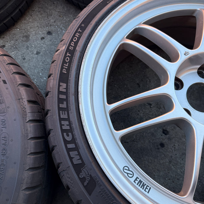 Enkei RPF1 Wheels Silver 18x8+35 5x114.3