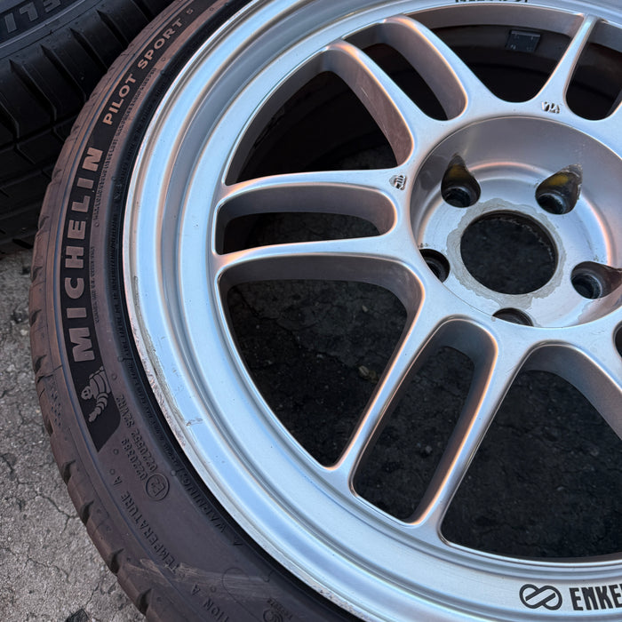 Enkei RPF1 Wheels Silver 18x8+35 5x114.3