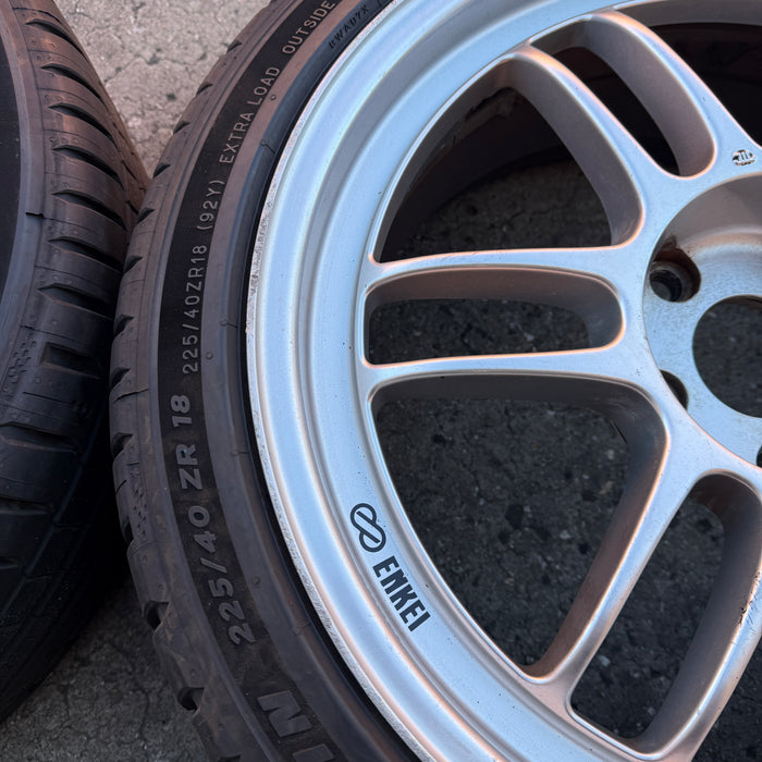 Enkei RPF1 Wheels Silver 18x8+35 5x114.3