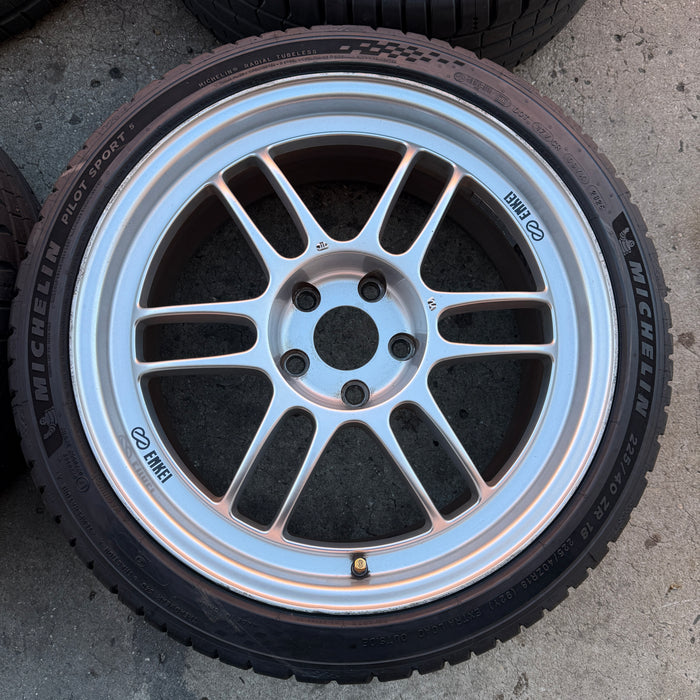 Enkei RPF1 Wheels Silver 18x8+35 5x114.3