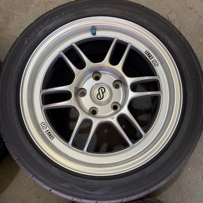 Enkei RPF1 Wheels Silver 16x8+38 5x114.3