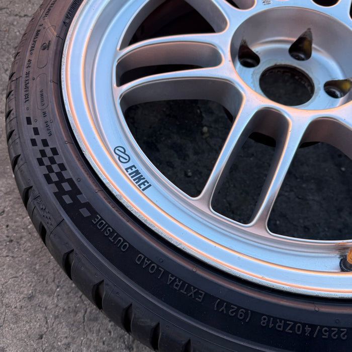 Enkei RPF1 Wheels Silver 18x8+35 5x114.3