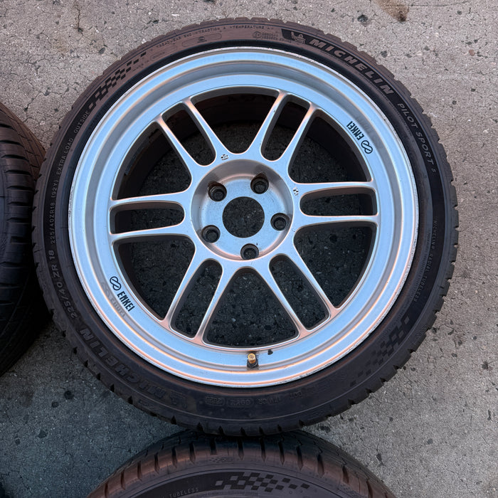 Enkei RPF1 Wheels Silver 18x8+35 5x114.3