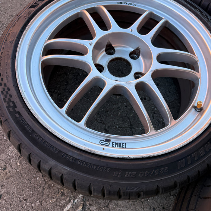 Enkei RPF1 Wheels Silver 18x8+35 5x114.3