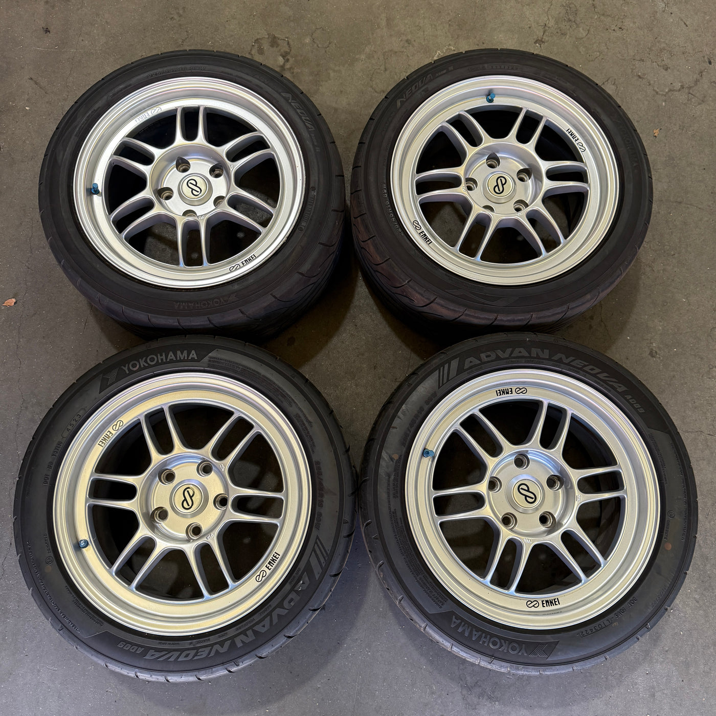 Enkei RPF1 Wheels Silver 16x8+38 5x114.3 — Type R Performance