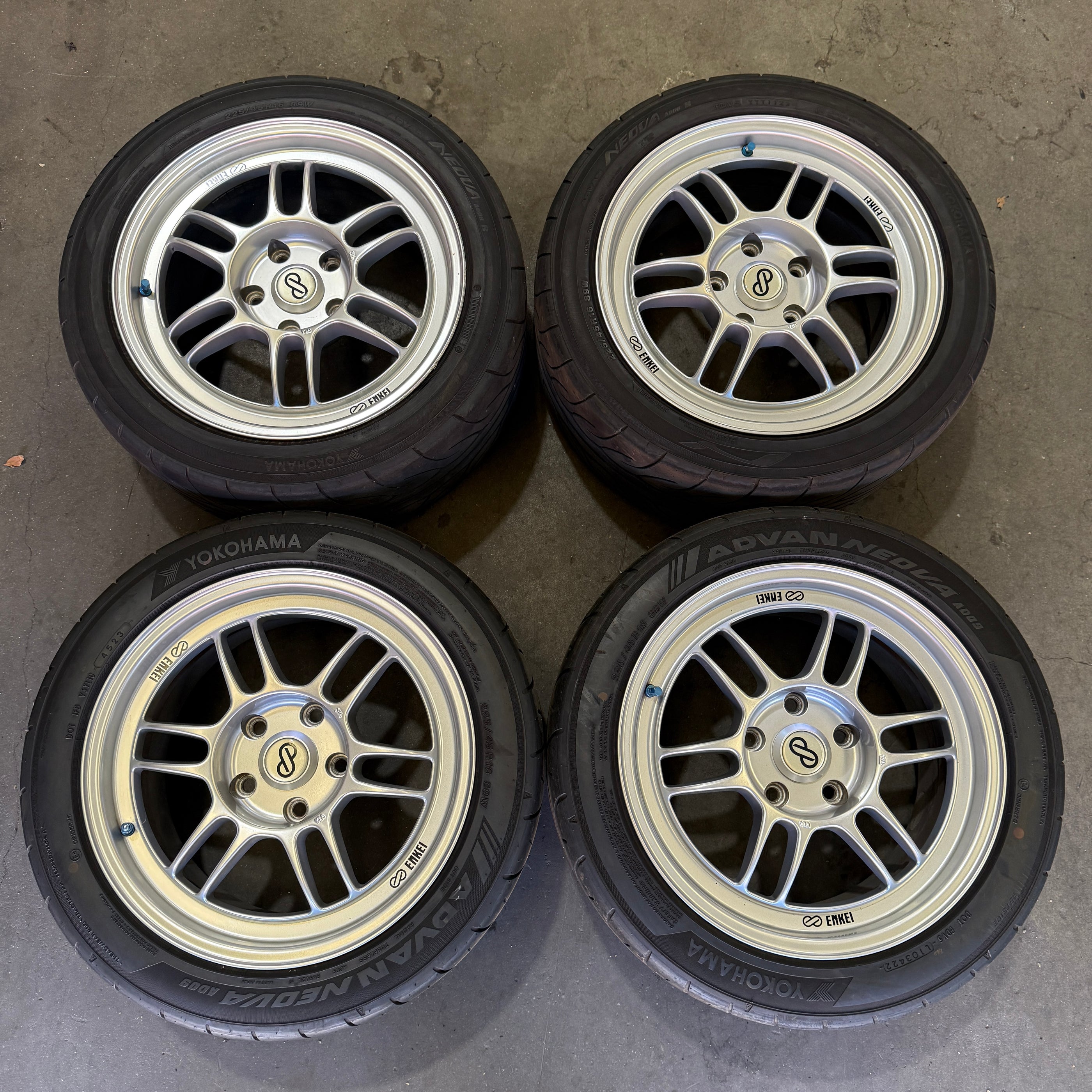 Enkei RPF1 Wheels Silver 16x8+38 5x114.3 — Type R Performance