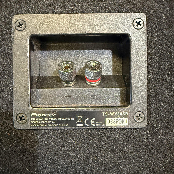 Pioneer TS-WX305 12" Inch Subwoofer 1300W Max 350W RMS