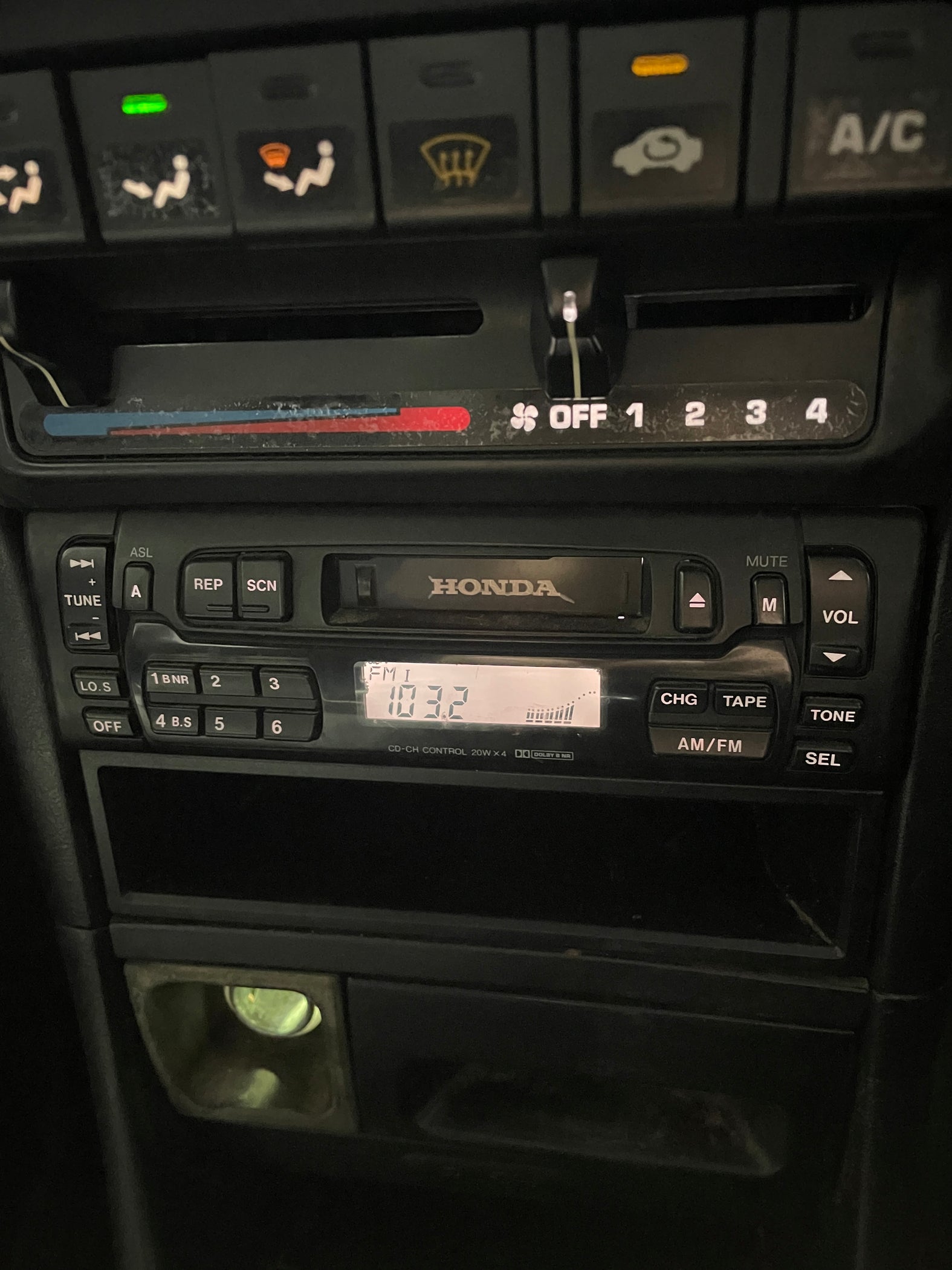 Factory Radio Head Unit Cassette Player Stock OEM Honda Integra DC2 94 ...