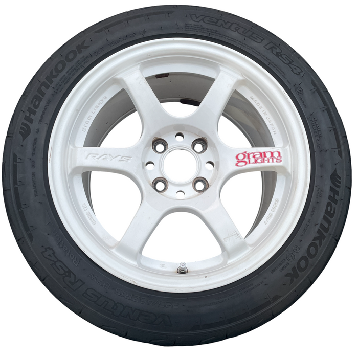 RAYS Gramlights 57DR Wheels 15x8+28 4x100 White