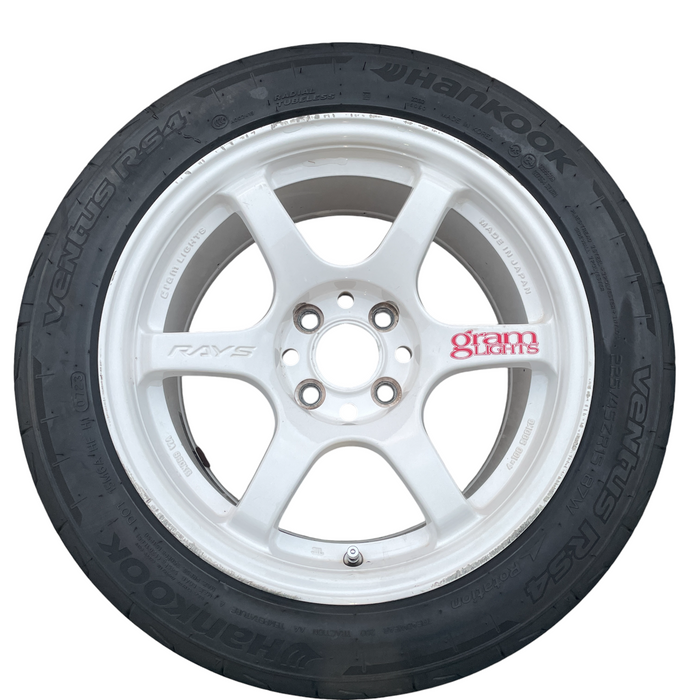 RAYS Gramlights 57DR Wheels 15x8+28 4x100 White