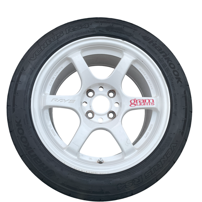 RAYS Gramlights 57DR Wheels 15x8+28 4x100 White