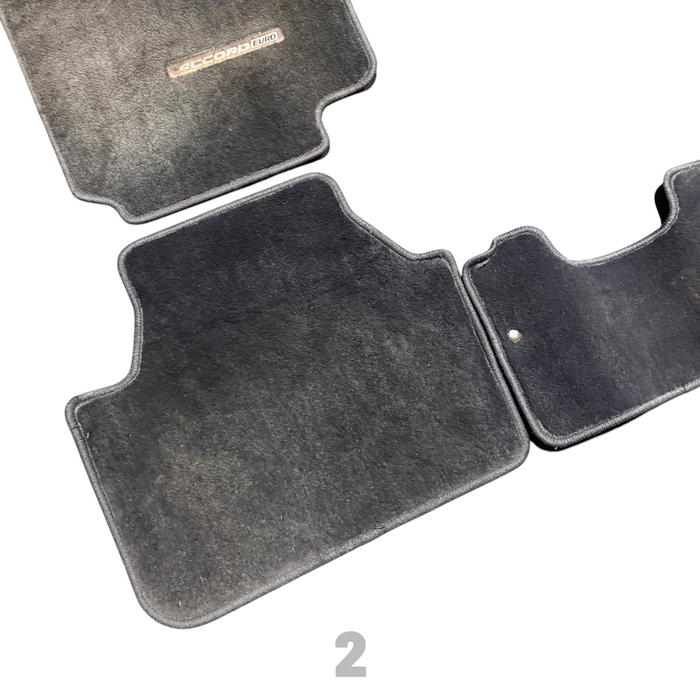 Black Floor Mats Set Honda Accord Euro CL9 03-08