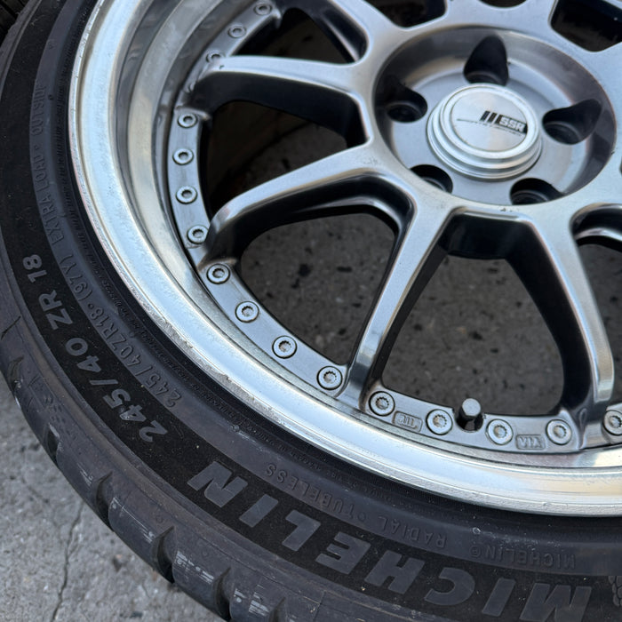 SSR SP3 3 Piece JDM Wheels 18x8.5+43 18x9.5+43 5x114.3