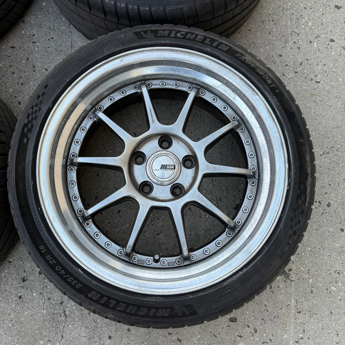 SSR SP3 3 Piece JDM Wheels 18x8.5+43 18x9.5+43 5x114.3